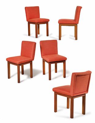 A set of six armchairs, designed by Alfred Soulek, - Design First