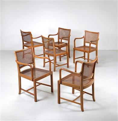 A set of six armchairs, designed by Josef Frank - Design First