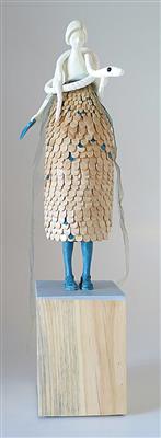 Skulptur "Girl with a snake" / "Mädchen mit Schlange", - Contemporary Austrian Design