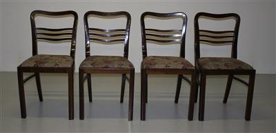 Satz von vier Stühlen, - Design 4 X-Mas