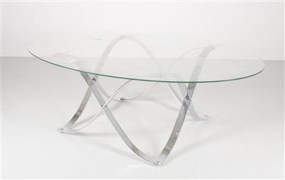 Tisch mit verchromtem Untergestell, - Design 4 X-Mas