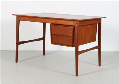 Kleiner Schreibtisch in Teak, Mitte 20. Jahrhundert, - Design