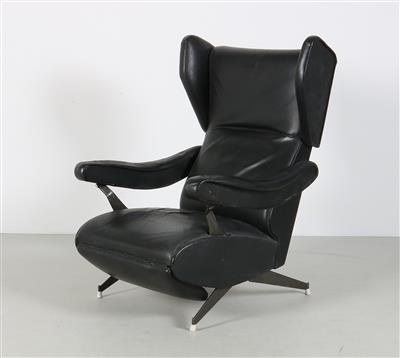 Lounge Sessel Mod. Oscar, Entwurf Italien um 1960, - Design