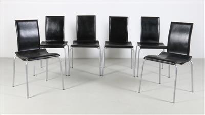 Satz von sechs Stühlen, 2. Hälfte 20. Jahrhundert, für La Palma, - Design