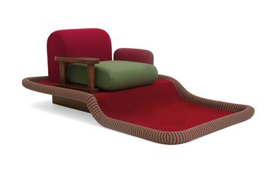 "Tappeto Volante" ("Flying Carpet")-Sitzmöbel, Entwurf Ettore Sottsass, - Design