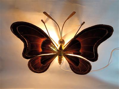 Große Wandapplique in Form eines Schmetterlings, Henri Fernandez - Design