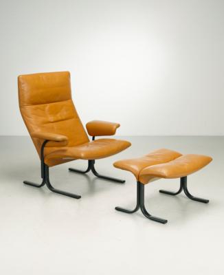 Lounge Chair Mod. DS-2030 mit Fußhocker, Entwurf Hans Eichenberger - Design