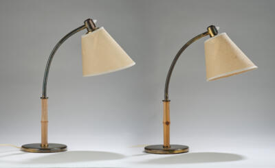 Zwei Tischlampen "TischÜberall" Mod. 1092, Entwurf Josef Frank - Design