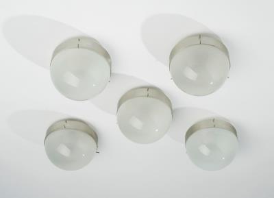Satz von fünf Deckenlampen Mod. Clio, Entwurf Sergio Mazza - Design