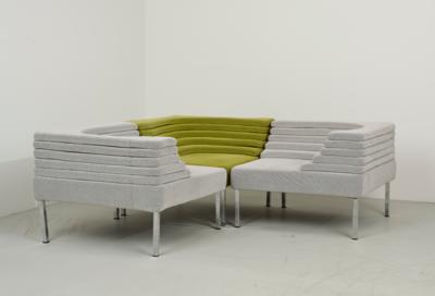 A 3-piece set of “Panorama” seating elements, designed by Emmanuel Babled - Design