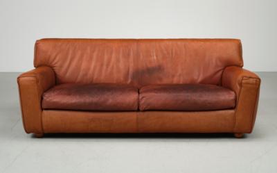 A brown leather lounge sofa for Niels Eilersen, - Design