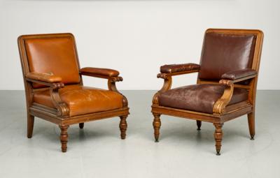 Two armchairs from the auditorium of the University of Vienna, - Design
