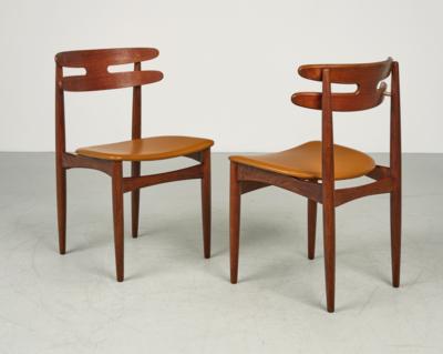 Two dining chairs mod. 178, designed by Johannes Andersen - Design
