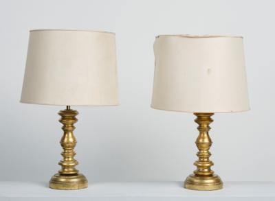 Two table lamps for wall mounting in Hollywood Regency style, manufactured by Li Puma, - Design