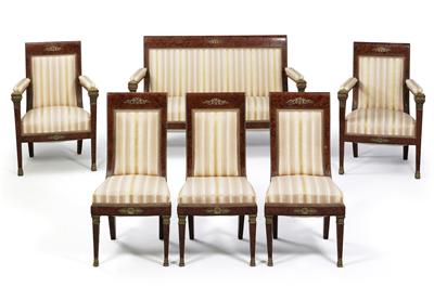 Exclusive neoklassizistische Salonsitzgruppe, - Furniture, carpets