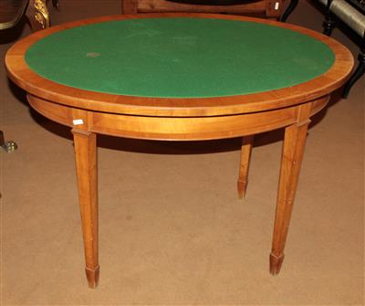Ovaler Tisch um 1910/15, - Möbel, Teppiche und Dekorative Kunst