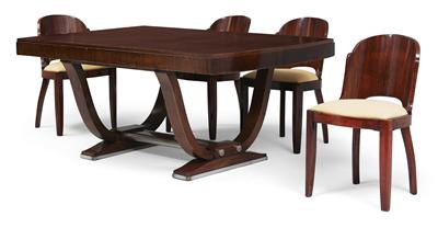Art Deco Eßtisch und vier Sessel - Möbel-im Focus: "SITZgelegenheiten"