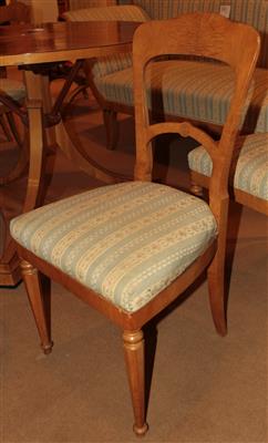 5 Biedermeier Sessel, - Möbel, Design und Teppiche