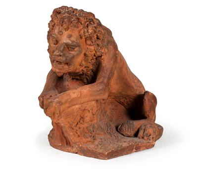 Terracotta-Löwe, - Möbel, Design und Teppiche
