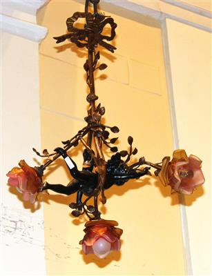 Deckenlampe in Form eines Engels in Rosenzweigen, - Mobili e tappeti