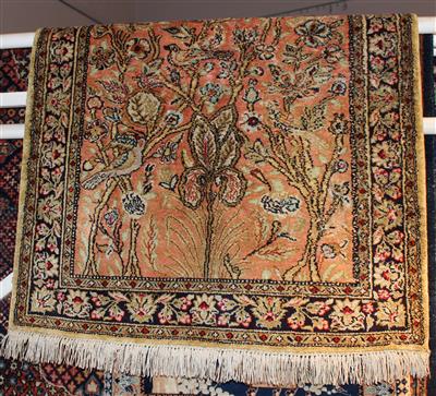 Ghom Seide ca. 110 x 78 cm, - Möbel, Teppiche und dekorative Kunst