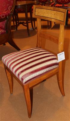 Paar Biedermeier-Sessel, - Möbel, Teppiche und dekorative Kunst