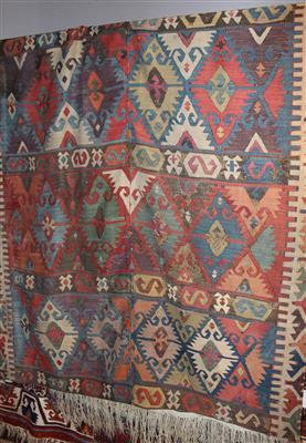 Zentralanatolisches Kelim Fragment ca. 286 x 130 cm, - Furniture, carpets