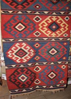 Azeri Kelim ca. 275 x 97 cm, - Möbel, Design und Teppiche