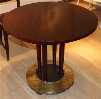 Runder Jugendstil-Tisch, - Möbel, Design und Teppiche