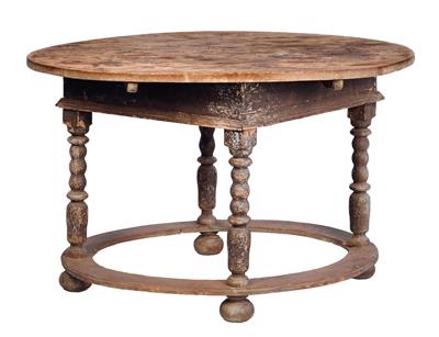 Bäuerl. ovaler Tisch d. 18. Jh., - Sommerauktion - Möbel, Teppiche und Design