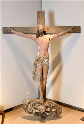 Lebensgroßer Christus am Kreuz, - Depot Reinhold Hofstätter