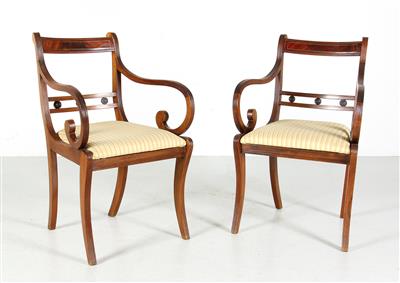 Paar Armsessel in englischer Stilart, - Möbel und Design