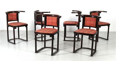 Satz von sechs Stühlen (Variante des "Fledermaus"Modells), - Möbel und Design