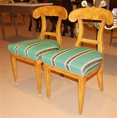Paar Biedermeier-Sessel, - Furniture and Decorative Art