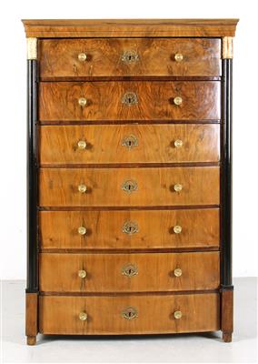 Biedermeier Herren- bzw. Wochenkommode, - Furniture and Decorative Art