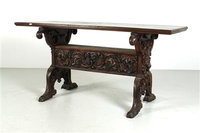 Rechteckiger Tisch im Renaissance-Stil, - Furniture and Decorative Art