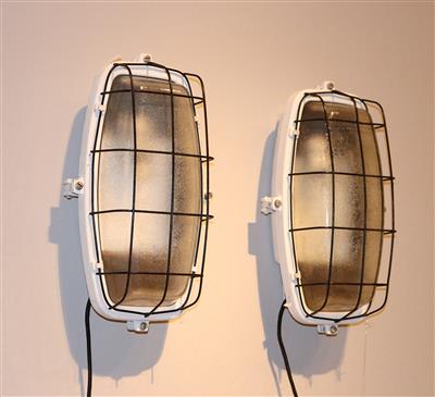 Paar Aussenwandlampen, - Summer auction Furniture