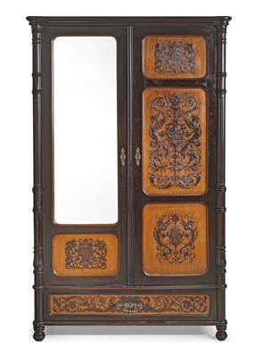 Jugendstil-Garderobeschrank, - Möbel