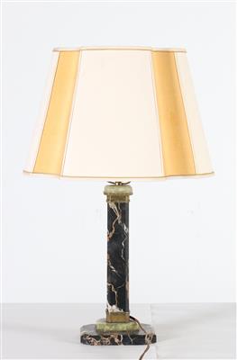 Marmortischlampe, - Furniture