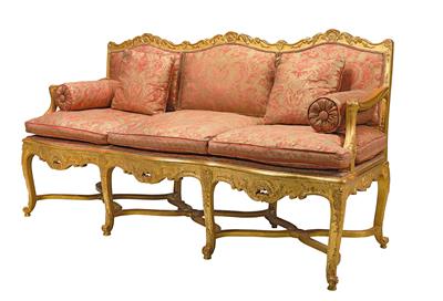 Französische Sitzbank im Louis XV- Stil, - Furniture