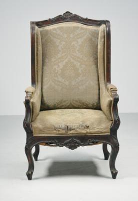 Ohrenbackenfauteuil im Barockstil, - Furniture