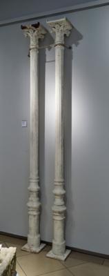 Paar Historismus Säulen, - Mobili