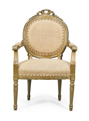 Armlehnsessel im Louis XVIStil, - Möbel