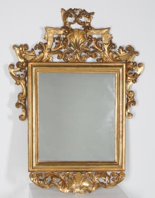 Spiegel-Rahmen, geschnitzt und vergoldet Mitte 18. Jh. - Möbel