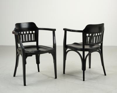 Zwei Armlehnstühle Mod. 714, - Möbel