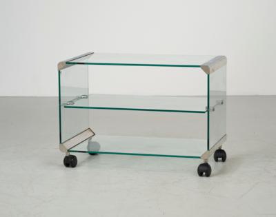 Rollbarer TV-Tisch / Hi-FiMöbel, Entwurf Pierangelo Galotti - Mobili