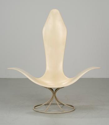 Skulpturaler Lounge Chair Mod. 120-LF, Entwurf Erwin und Estelle Laverne - Nábytek