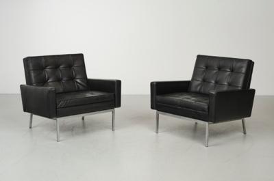 Zwei Lounge Armlehnsessel Mod. 65 A, Entwurf Florence Knoll - Möbel
