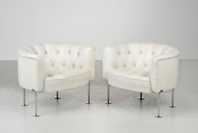Zwei Lounge Armlehnsessel Mod. RH 310, Entwurf Robert Haussmann - Furniture