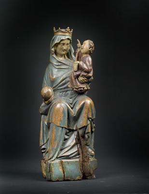 Madonna with a child, - Di provenienza aristocratica